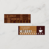 Kaffee (kleiner Chat) Treuekarte (Vorne/Hinten)