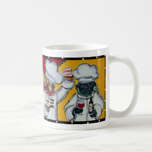 Kaffee Koch Mops Mörser Kaffeetasse