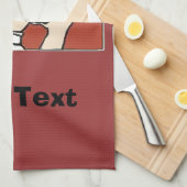 Kaffee Koch, Text hinzufügen Handtuch (Viertel Falte)