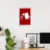 Kaffee kochende Katze — Gemütliche Kaffeehaus-Ästh Poster (Heimbüro)