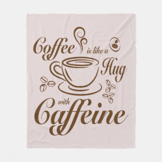 Kaffee Koffein Umarmungen beruhigen & gemütlich fü Fleecedecke