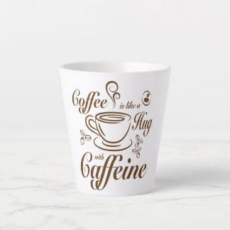 Kaffee Koffein Umarmungen beruhigend und gemütlich Milchtasse