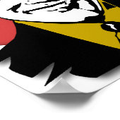 Kaffee Koffein Vitamin Funny Poster (Ecke)