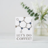 Kaffee (Koffeinmolekül) Visitenkarte (Stehend Vorderseite)