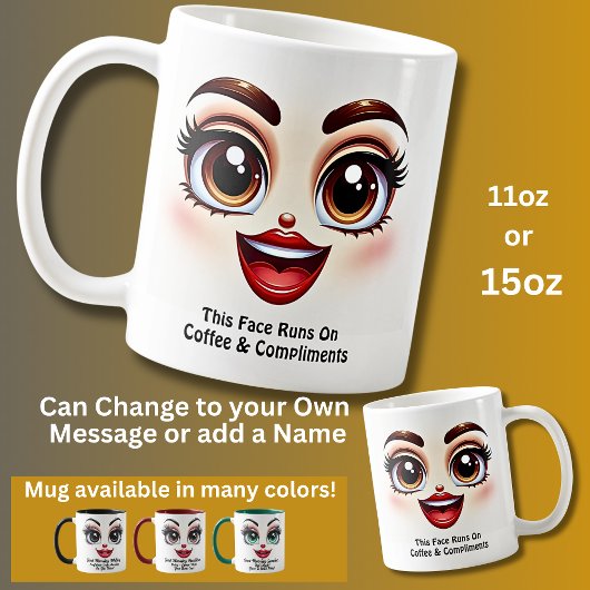 Kaffee & Komplimente, Fabelhafte Augen Lustiges Ge Kaffeetasse