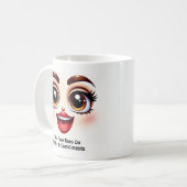 Kaffee & Komplimente, Fabelhafte Augen Lustiges Ge Kaffeetasse (Vorderseite Links)