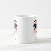 Kaffee & Komplimente, Fabelhafte Augen Lustiges Ge Kaffeetasse (Mittel)