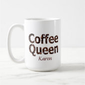 Kaffee-Königin-personalisierte Tasse (Links)