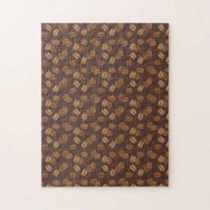 Kaffee Körner Bohnen Dunkle Röstung Braun Koffein Puzzle