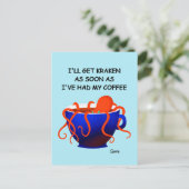 Kaffee Kraken - Postkarte (Stehend Vorderseite)