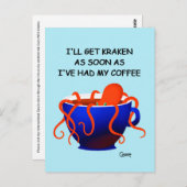 Kaffee Kraken - Postkarte (Vorne/Hinten)