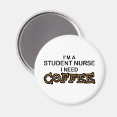 Kaffee - Krankenpflege Magnet (Vorderseite/Rückseite)