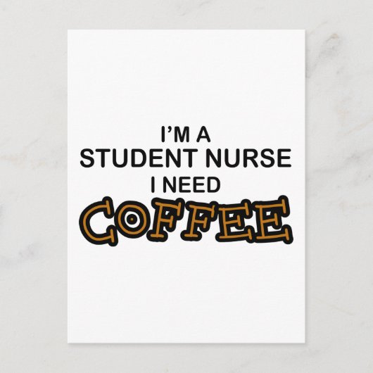 Kaffee - Krankenpflege Postkarte (Vorderseite)