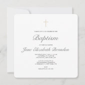 Kaffee-Kreuz Taufen Einladung (Vorderseite)