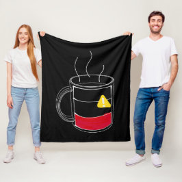 Kaffee kritisch niedrig fleecedecke