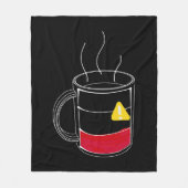 Kaffee kritisch niedrig fleecedecke (Vorderseite)