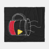 Kaffee kritisch niedrig fleecedecke (Vorderseite (Horizontal))
