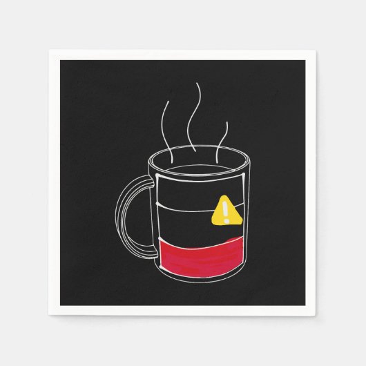 Kaffee kritisch niedrig serviette (Vorderseite)