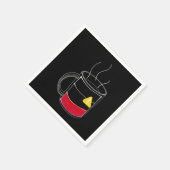 Kaffee kritisch niedrig serviette (Ecke)