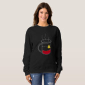 Kaffee kritisch niedrig sweatshirt (Vorne ganz)
