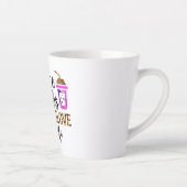 Kaffee, Kruben, Gummihandschuhe - Zitat zum Leben  Milchtasse (Rechts)