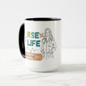 "Kaffee, Krümel und Rettend Leben - Tasse des Kran (Vorderseite Links)