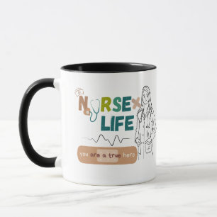 "Kaffee, Krümel und Rettend Leben - Tasse des Kran