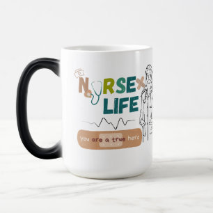 "Kaffee, Krümel und Rettend Leben - Tasse des Kran