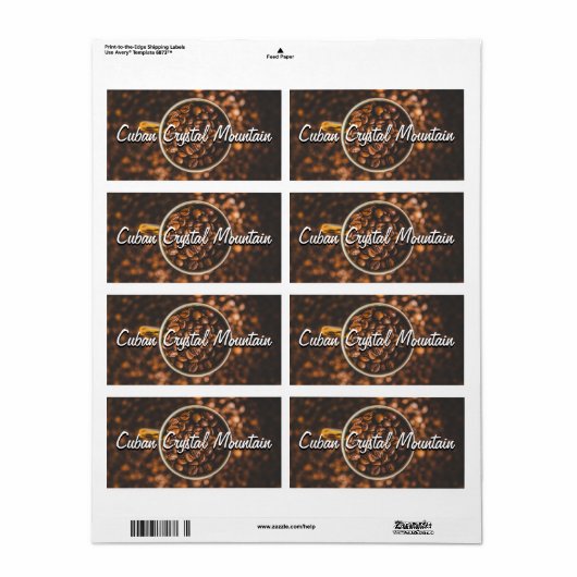 Kaffee Kubanischer Kristallberg Neujahr (Vorne)