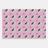 KAFFEE-KÜCHE AUF PASTELEFONDS GESCHENKPAPIER SET (Vorderseite 3)