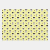 KAFFEE-KÜCHE AUF PASTELEFONDS GESCHENKPAPIER SET (Vorderseite)