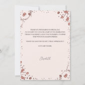 Kaffee & Kuchen Geburtstag Danke Karte (Rückseite)