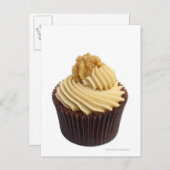 Kaffee-Kuchen mit Kaffee-Creme und einem Postkarte (Vorne/Hinten)