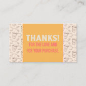 Kaffee & Kuchen Shop Danke Karte (Vorderseite)