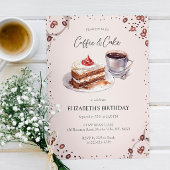 Kaffee & Kuchen zum Geburtstag Einladung