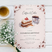 Kaffee & Kuchen zum Geburtstag Einladung