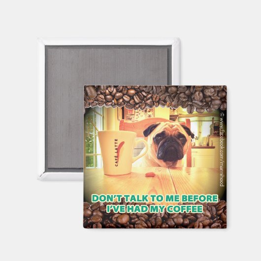 Kaffee-Kühlschrankmagnet Magnet (Vorderseite/Rückseite)