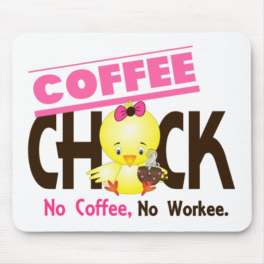 Kaffee-Küken 2 Mousepad (Vorne)