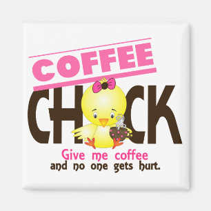 Kaffee-Küken 4 Magnet