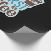 Kaffee-Kunst aber erster Kaffee 3 Geschenkpapier (Ecke)