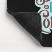 Kaffee-Kunst aber erster Kaffee 3 Mousepad (Ecke)