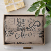 Kaffee-Kunst 'Brewed Bliss' Seidenpapier (Geschenk)