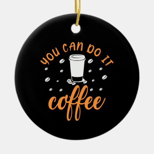 Kaffee-Kunst, die man machen kann Keramik Ornament (Vorne)