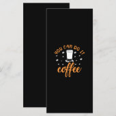 Kaffee-Kunst, die man machen kann Menükarte (Vorne/Hinten)