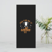 Kaffee-Kunst, die man machen kann Menükarte (Stehend Vorderseite)