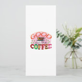 Kaffee Kunst Gute Farben und Kaffee Menükarte (Stehend Vorderseite)