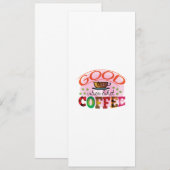 Kaffee Kunst Gute Farben und Kaffee Menükarte (Vorne/Hinten)