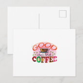Kaffee Kunst Gute Farben und Kaffee Postkarte (Vorne/Hinten)