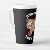 Kaffee-Kunst Ice Kaffee Dann Nickerchen Milchtasse (Linke Ecke)