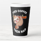 Kaffee-Kunst Ice Kaffee Dann Nickerchen Milchtasse (Vorderseite)